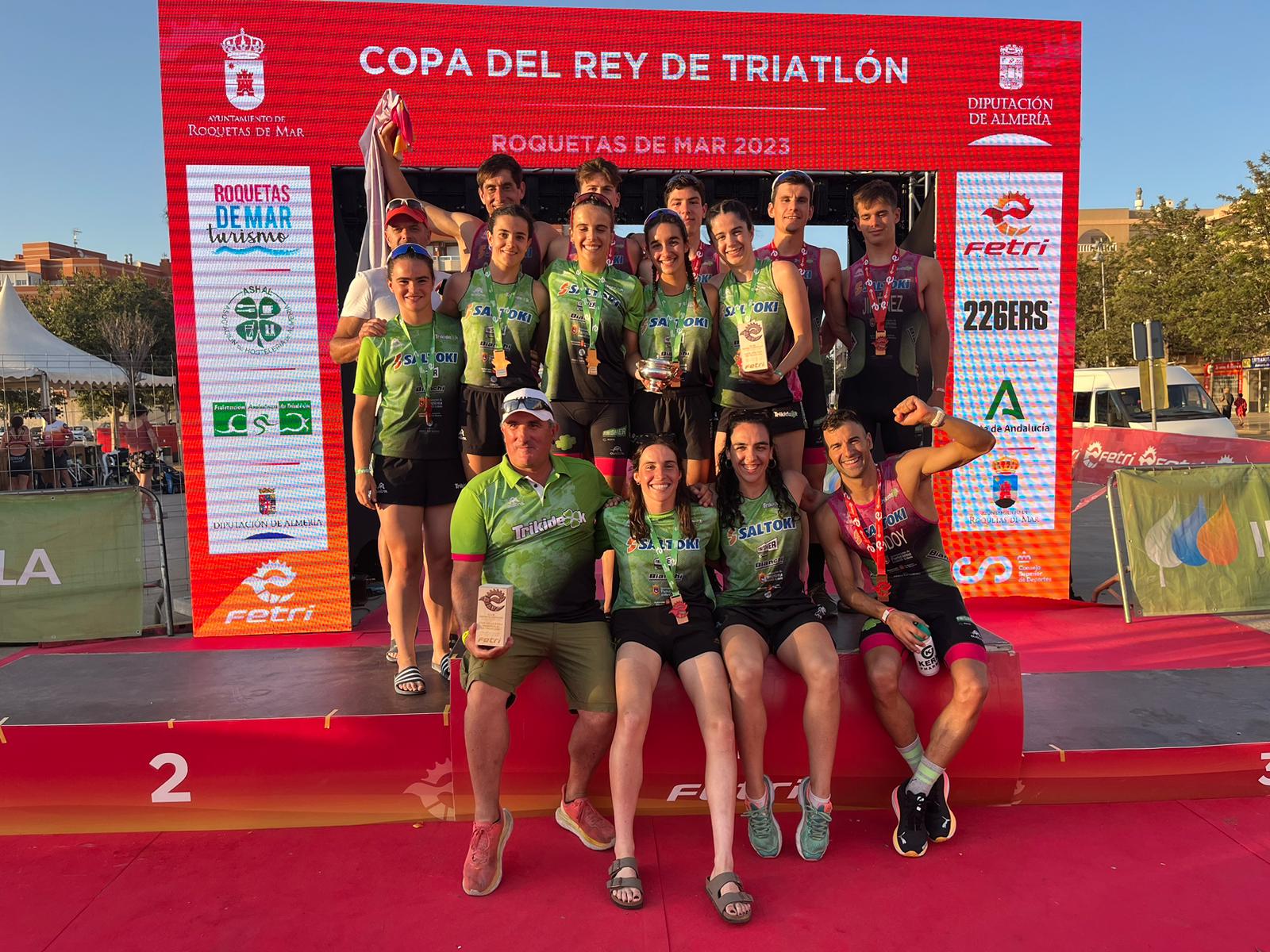 Dos bronces para Saltoki Trikideak en la Copa del Rey y de la Reina de triatl&oacute;n